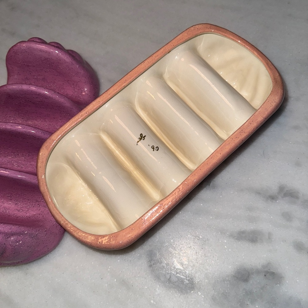 Pottery Taco Trays Set of 3 Signed 1990’s - Picture 4 of 6